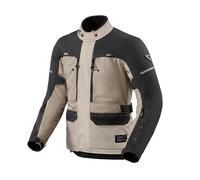 Revit Outback 5 H2O Giacca tessile da motocicletta impermeabile, Sabbia/Nero, Taglia 3XL