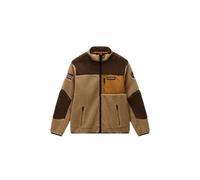 Giacca oversize da donna con zip Napapijri Yupik Marron L