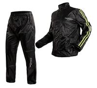 Giacca Pantaloni Antipioggia Impermeabile Moto Scooter Alta Visibilità FLUO S
