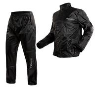 Waterproof Trousers Jacket Rainproof Scooter High Visibility Moto Black A-PRO