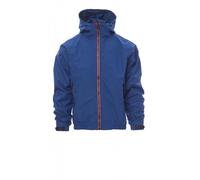 PAYPER Pacific R. 2.0 Giubbino Giacca da Uomo 100% Nylon con Cappuccio Sagomato Tasche Esterne Polsini stringi Polsi Chiusura Zip Porta Smartphone (Blu Royal, M)