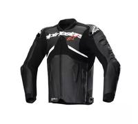Giacca Pelle ATEM V5 LEATHER Nero Bianco ALPINESTARS - AN: 60