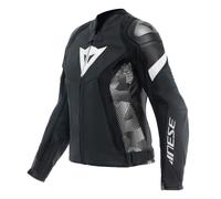 Giacca Pelle Donna AVRO 5 LEATHER Nero Bianco DAINESE - AN: 42