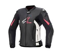 Alpinestars Stella GP Plus R V4 Moto da donna in pelle/tessuto, nero-bianco-rosa, taglia 40 per donne