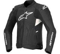 Giacca Pelle DUSK LEATHER AIRFLOW Nero Bianco ALPINESTARS - AN: 62