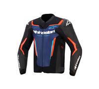 Giacca Pelle GP FORCE V2 LEATHER Blu Rosso ALPINESTARS - AN: 50