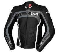 IXS Sport RS-600 1.0 Giacca in pelle motociclistica, nero-grigio-bianco, taglia 48