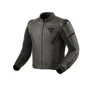 Giacca Pelle PARALLAX Nero Oliva REVIT - AN: 58