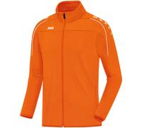 JAKO Classico mit Durchgehendem RV, Giacca da Allenamento Bambini, Arancione Fluo, 128