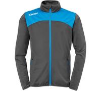 Kempa Emotion 2.0 Poly Jacket Felpa, Uomo, Anthra/Kempablue, 128