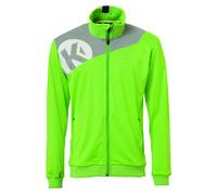 Kempa Core 2.0 Poly Giacca da bambino unisex, Unisex - Bambini, Oberbekleidung, 200219607, Verde/grigio scuro melan, 128