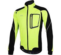 Giacca Per Ciclismo Invernale Antivento, Giacche Da Ciclismo Da Uomo Per Uomo Giacca Da Mountain Bike MTB Giacca Calda In Pile Riflettente Visibile (Verde,XL)