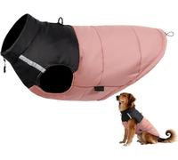 Giacca per cuccioli impermeabile e antivento a 3 strati con fodera in pile - Cappotto invernale 2-in-1 spesso per cani e gatti di taglia piccola/media, abbigliamento esterno per animali domestici