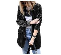 Giacca per Maniche Lunghe in Velluto da Donna Giacca A Manica Lunga Giacca Blazer Solid Casual