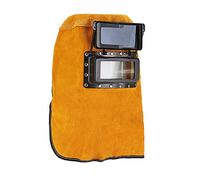 Giacca per saldatura resistente Maschera saldatore -15 ° -65 ° cappuccio in pelle comoda casco da salda Resistente alla fiamma