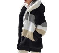 Giacca Pile Donna Fine Fleece Warm Con Zip Inverno Sci Montagna Cappotto Hoodie Manica Lunga Felpa Con Cappuccio Pelliccia Morbido Giubbotto Comfort Outdoor Abbigliamento Donna 2024 Black Friday
