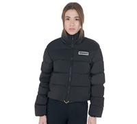 Giacca piumino donna in tessuto tecnico elasticizzato con collo alto Equestro Eq