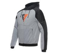 DAINESE DAINESE - Giacca Daemon-X Safety Melange-Grigio / Nero / Rosso Fluo 58