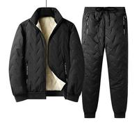 Giacca Poliestere Uomo Oversize Set Salopette per Casa Tessuto Poliestere