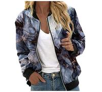 Giacca Primaverile Donna Antivento Outwear da Aviatore Giubbotto Moto Leggere Casual per Cappotto Pilota La Primavera Bomber E Autunno Il Tempo Libero