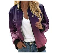 Giacca Primaverile Donna Antivento Outwear da Aviatore Giubbotto Moto Leggere Casual per Cappotto Pilota La Primavera Bomber E Autunno Il Tempo Libero