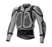 Alpinestars Bionic Action V2, giacca protettiva S male Grigio/Nero/Giallo Fluo