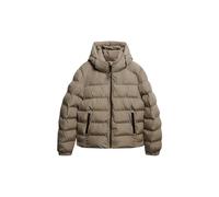 Giacca Puffer Sportiva con Cappuccio Superdry - Beige Rameau