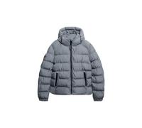 Giacca Puffer Sportiva con Cappuccio Superdry - Denim Sbiadito