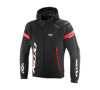 Ixon Pulsion Air Giacca tessile da motocicletta, nero/bianco/rosso, Taglia 3XL