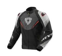 Revit Quantum 3 Air Giacca tessile da moto, nero/grigio/rosso, Taglia S