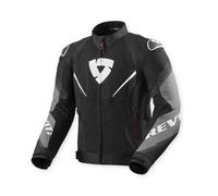 Revit Quantum 3 Air Giacca tessile da moto, Bianco/nero, Taglia XL