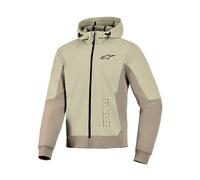 Alpinestars Radium Tech Cappuccio con zip da motocicletta, grigio-beige, taglia M per maschi