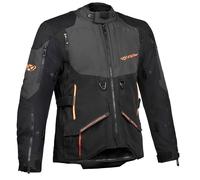 Ixon Ragnar Giacca tessile moto, nero-grigio-arancione, taglia M per maschi