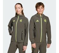 Giacca Real Madrid Tiro 25 Competition Vis Tech Travel Bambini Utility Grey / Semi Frozen Yellow 13-14A