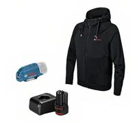 Bosch Abbigliamento riscaldabile GHH 12+18V XA: adattatore batteria, caricabatterie, 1 batteria, tg.2XL Quantità:1