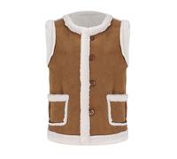 Giacca riscaldante per bambini donne che indossano un gilet di velluto su entrambi i lati che indossa velluto di agnello per l'autunno e l'inverno e indossa un gilet da esterno Gilet senza maniche da