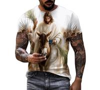 Giacca Saldatore con Stampa a Lettere per Il Giorno di Pasqua, a Maniche Corte, Girocollo, Tendenza alla Moda Floreale, con Fondo a Camicia Cappotto da