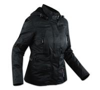 Giacca Scooter Lady Giaccone Città Moto Donna Impermeabile Protezioni Nero