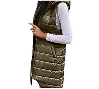 Giacca senza maniche da donna, giacca da donna di grandi dimensioni, cappotto chic ed elegante in cotone con cappuccio, tinta unita, vestibilità slim termica cardigan temperamento casual