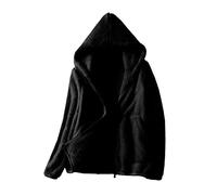 Giacca sfocata da donna in pile Teddy Top in pile spazzolato da esterno con cappuccio da donna 2022 autunno ispessito maglione a maniche lunghe caldo cappotto di corallo abiti per abbigliamento caldo