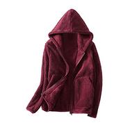 Giacca sfocata da donna in pile Teddy Top in pile spazzolato da esterno con cappuccio da donna 2022 autunno ispessito maglione a maniche lunghe caldo cappotto di corallo abiti per abbigliamento caldo