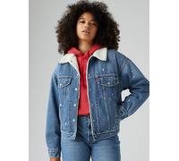 Giacca Sherpa Trucker anni ’90 Blu / Micro Damage Trucker levi > clothing > women
