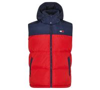 Giacca Smanicato Tommy Jeans Giubbotto Senza Maniche Smanicato Bicolore Rosso