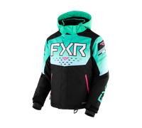 §Giacca Snow Donna FXR Helium Nero-Menta Sfumato-Rosa Elettrica§