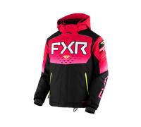§Giacca Snow Donna FXR Helium Nero-Raspberry Fade-Fluo§