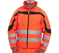 Giacca Soft Shell Hi-Vis Eton Impermeabile Gialla/Marina, Arancione/Nera