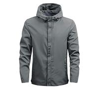 Giacca softshell casual da uomo per attività all'aperto sottile autunno e inverno casual cappotto solido sportivo semplice cappotto con cerniera tasca vestiti manica lunga giacca volante cargo outwear