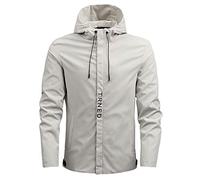 Giacca softshell casual da uomo per attività all'aperto sottile autunno e inverno casual cappotto solido sportivo semplice cappotto con cerniera tasca vestiti manica lunga giacca volante cargo outwear