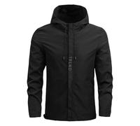 Giacca softshell casual da uomo per attività all'aperto sottile autunno e inverno casual cappotto solido sportivo semplice cappotto con cerniera tasca vestiti manica lunga giacca volante cargo outwear