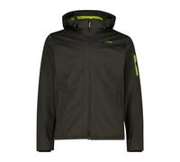 CMP Giacca da uomo in Light Softshell con cappuccio staccabile, 39A5027 (IT, Numero, 48, Regular, Regular, Pine/Mela)